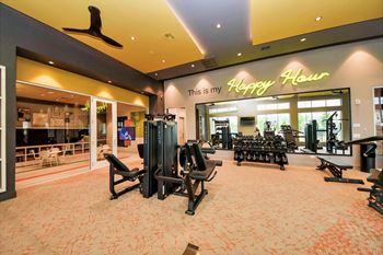 24-Hour fully-equipped fitness center with kid's room